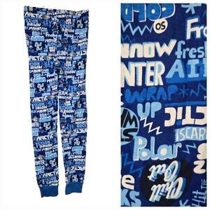 Children's Place NWOT Boys Soft Sleep Pants Blue Jogger Lounge Pajama Bottoms 12
